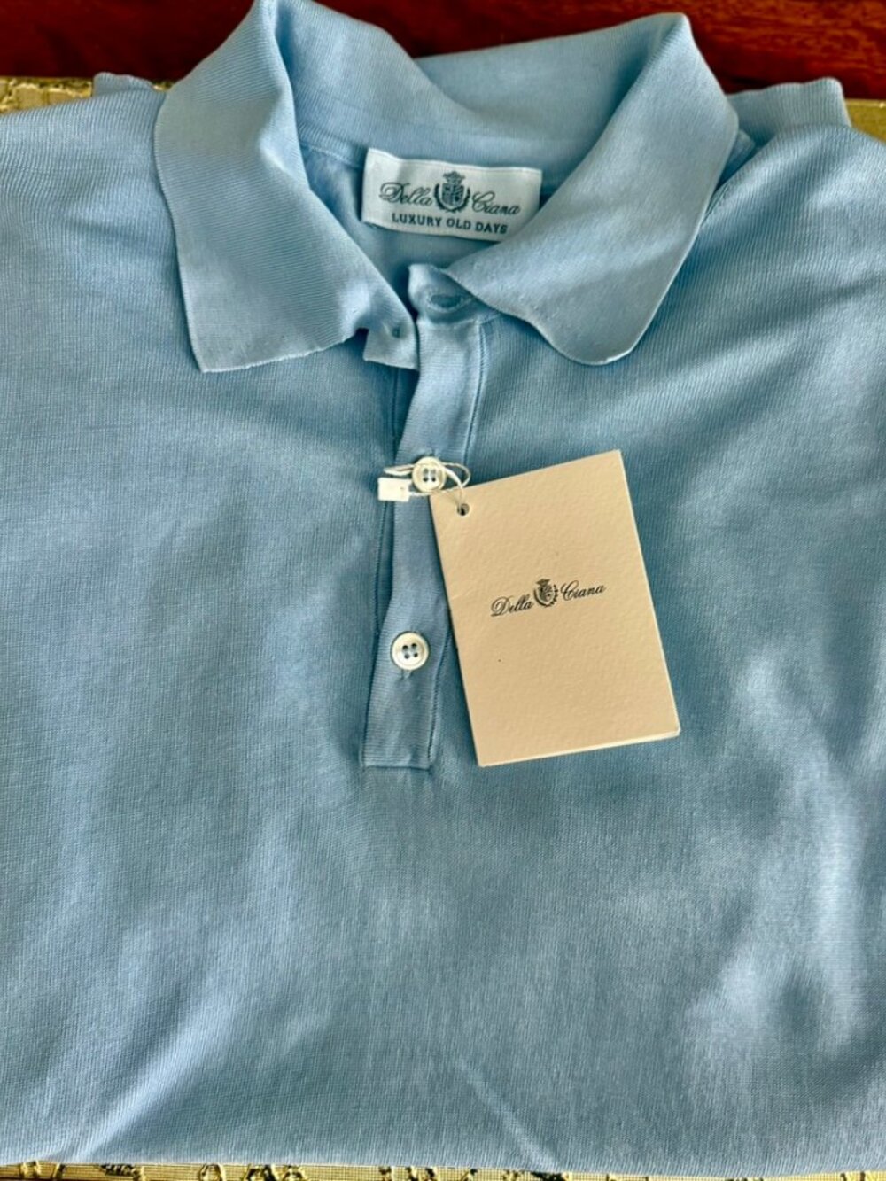 DELLA CIANA of ITALY 'LUXURY OLD DAYS' KNIT POLO EU/IT SZ 50, Medium Excellent